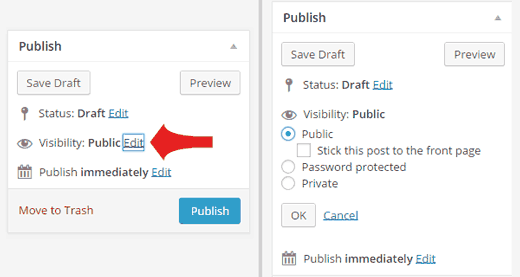 Cómo proteger con contraseña una publicación en WordPress