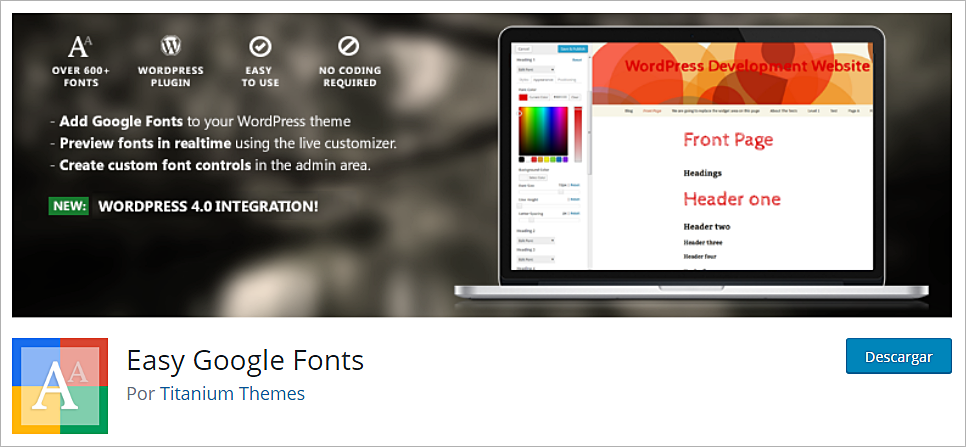 Plugins tipográficos para WordPress que mejorarán tu diseño